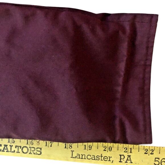 Etienne Aigner Reversible Trench Coat Womens Size 8P Oxblood/Khaki Leather Trim - Picture 10 of 15